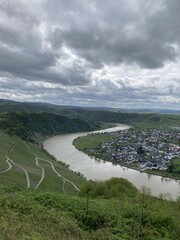 Vue sur la vallée de la Moselle en Allemagne - Europe