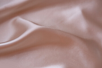 elegant delicate silk texture in pastel peach color with soft, gentle folds, interior design...