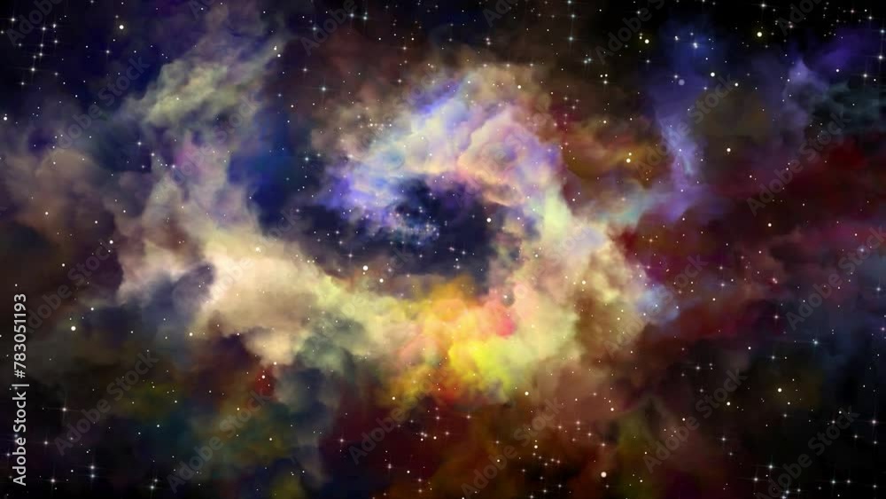 Wall mural galaxy and nebula. abstract space background. endless universe with stars and galaxies in outer spac