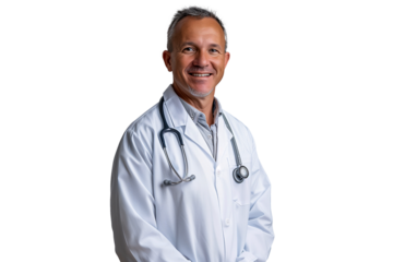 Trust in Healthcare: Approachable pediatrician in white coat with a kind smile