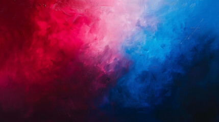 Fototapeta premium Harmonic balance depicted in abstract composition background with rich shades of red and blue.