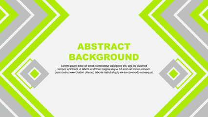 Abstract Background Design Template. Banner Wallpaper Vector Illustration. Lime Green Design