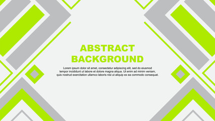 Abstract Background Design Template. Banner Wallpaper Vector Illustration. Lime Green Flag