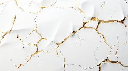 Luxurious white and gold marble floor design with abstract stone wall pattern wallpaper