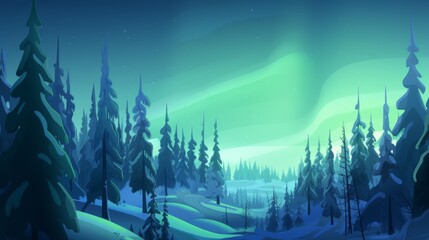 Spectacular display of the mesmerizing aurora borealis phenomenon in the enchanting night sky