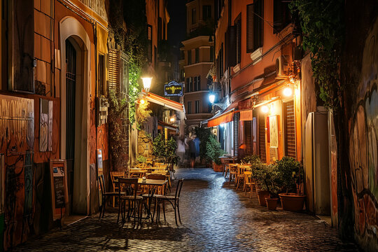 Altstadt Nachts in Spanien - Old town at night in Spain