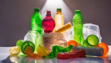 Recycled plastic products. style life, backlight.