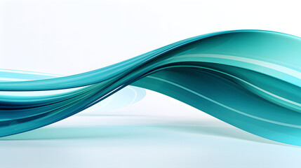 Digital technology teal and white geometric curve abstract poster web page PPT background