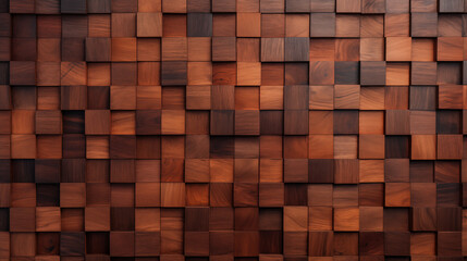 Varied Tones Wooden Cubes Background in High Detail