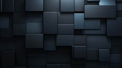 Abstract Dark Geometric Cube Background