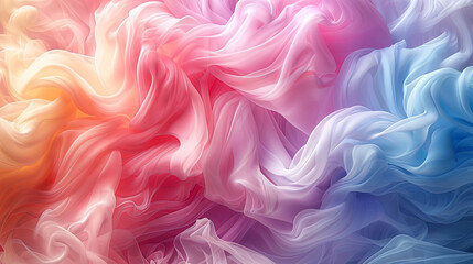 Fototapeta premium Abstract Colorful Smoke Waves in Motion