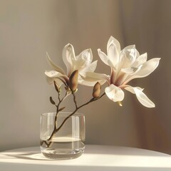 magnolia in a vase