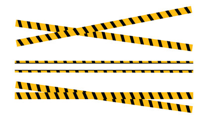 Yellow and black warning tapes, Warning tape, quarantine stripes, Warning stripes, Accident or danger warning, yellow line black stripe caution tapes danger warning ribbons