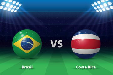 Brazil vs Costa Rica. America soccer tournament 2024 - 783072512