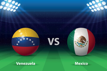 Venezuela vs Mexico. America soccer tournament 2024 - 783072532
