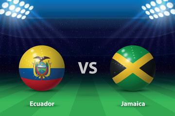 Ecuador vs Jamaica. America soccer tournament 2024 - 783072551