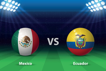 Mexico vs Ecuador. America soccer tournament 2024 - 783072597