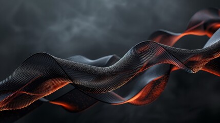 Elegant image of modern elastic straps, floating above a smooth