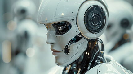 Fototapeta premium close up of a person in a mask