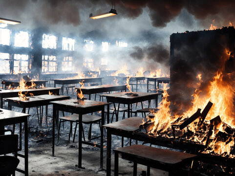 Burning Classroom