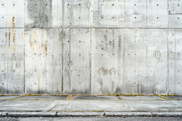 Abstract Urban Texture: High-Resolution Image of a Concrete Flat Wall for Background Use