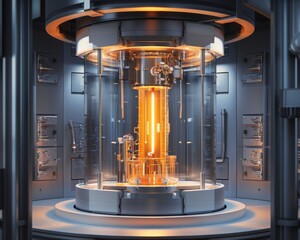 Sci-fi fusion reactor - obrazy, fototapety, plakaty