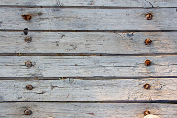 Old wooden planks, texture or background. Wooden planks texture. Abstract background and texture...
