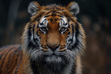 Tiger's stripes background in the wild