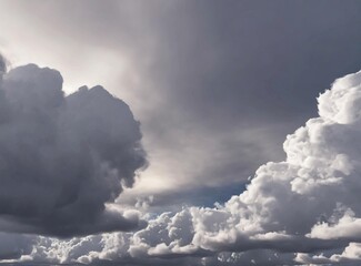 Grey clouds on the sky