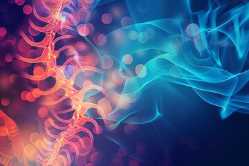 abstract background for World Ankylosing Spondylitis Day -