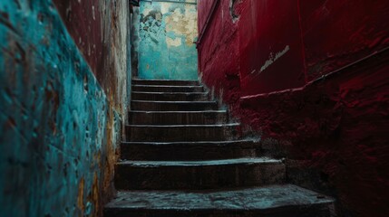 Urban exploration, discovering hidden gems in the city, adventure in alleys