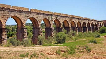 Historical aqueduct from Roman era