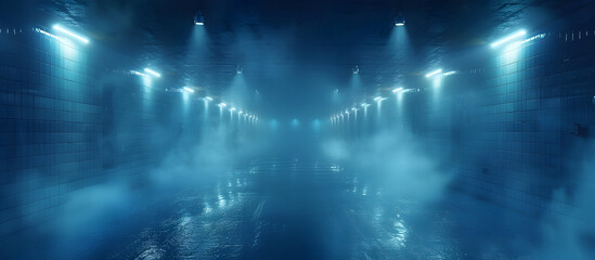 Blurry Cryogenic Inmates in a Futuristic Prison Stasis Pods with Eerie Dystopian Sci Fi Atmosphere