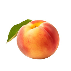 Fototapeta na wymiar Peach isolated on transparent background