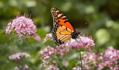 Fototapeta na wymiar Comma Butterfly (Polygonum c-album) on Buddleja branch