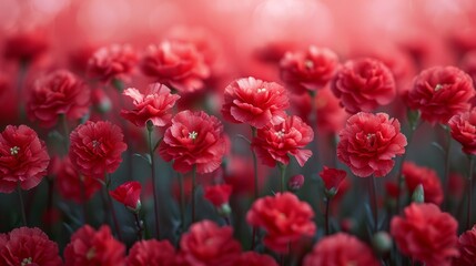 Fototapeta premium red carnations