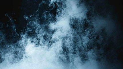 A blue smokey background with a white smokey cloud in the middle