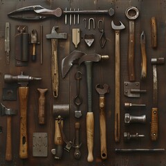 Obraz premium old rusty tools