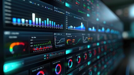 Comprehensive Digital Financial Analytics Dashboard with Detailed Trend and Forecast Visualizations