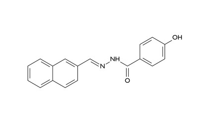 slu-pp-332 molecule, structural chemical formula, ball-and-stick model, isolated image non-selective estrogen-related receptor agonist