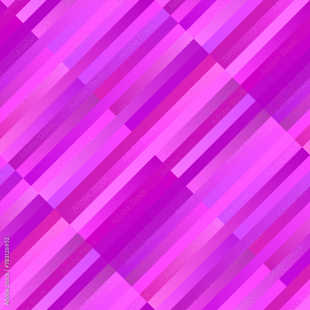 Poster Geometrical seamless gradient diagonal stripe pattern background - abstract vector graphic