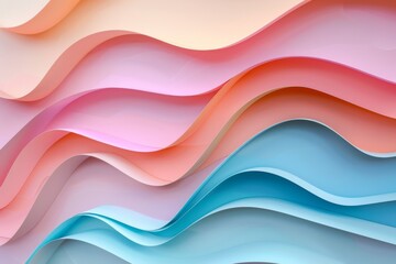 Obraz premium Closeup of an electric blue and magenta wave pattern on a white background