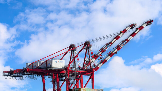 "Yil Port" Cargo Cranes in Lisbon, Portugal