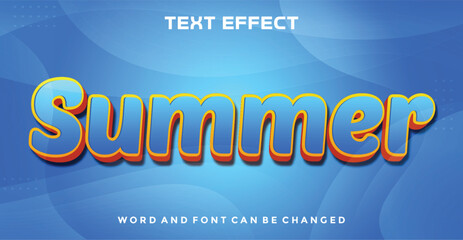 Summer  editable text effect