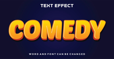 Comedy  editable text effect - obrazy, fototapety, plakaty