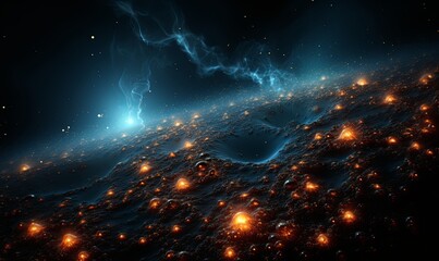 Massive Star Illuminating the Night Sky