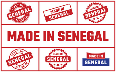 Made In Senegal Rubber Stamp Set