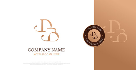 Initial DB Logo Design Vector 
