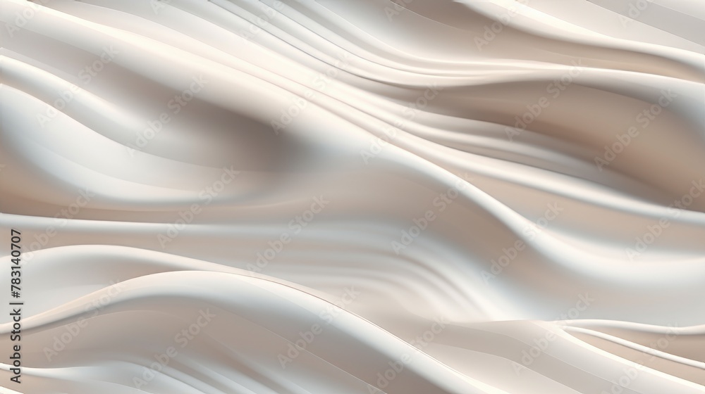 Poster Generative AI Wavy and rippled texture of flowing silk. octane render elegant realistic photorealistic cinematic