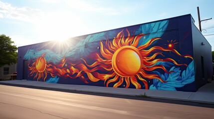 street illustrated sun